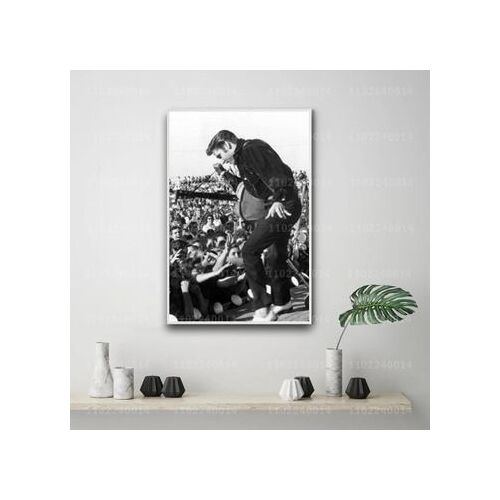 Affiche en toile d¿¿corative Elvis Presley Singer,mpression murale Poster pour salon chambre ¿¿ coucher d¿¿cor sans cadre(30*40cm)