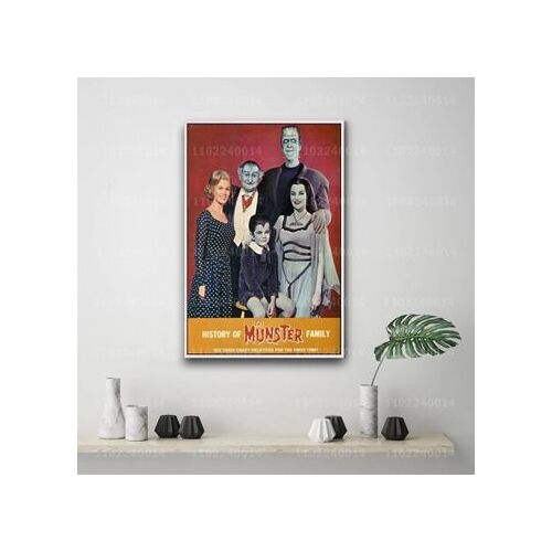 Affiche sur toile Munsters affiches d¿¿coratives sur,mpression murale Poster pour salon chambre ¿¿ coucher d¿¿cor sans cadre(30*40cm)