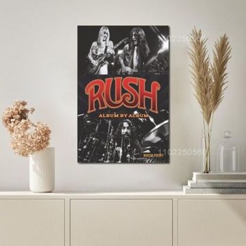 Rush Album Band Toile Affiche D¿¿coration Affiche,mpression murale Poster pour salon chambre ¿¿ coucher d¿¿cor sans cadre(30*40cm)