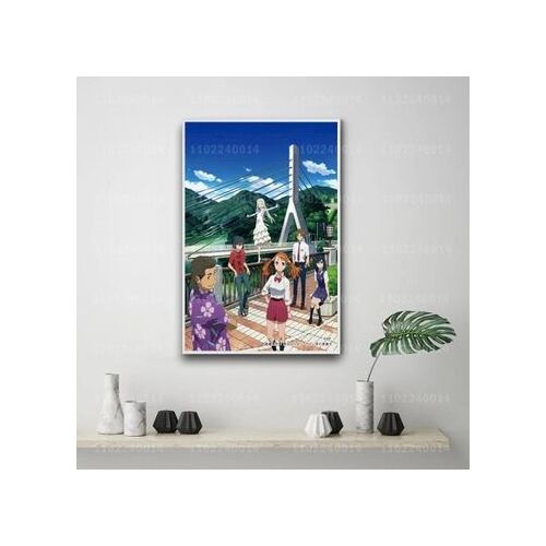 Affiche en toile affiche d¿¿corative dessin anim¿¿ Anohana,mpression murale Poster pour salon chambre ¿¿ coucher d¿¿cor sans cadre(30*40cm)