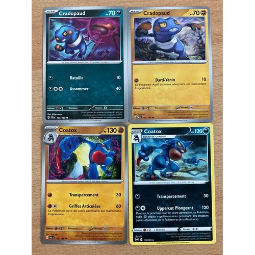 (85) 2x Cradopaud + 2x Coatox (Pokemon) 