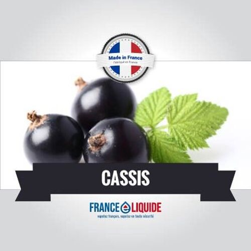 E-liquide arôme cassis 6MG 10ml 50% PG / 50% VG fabriqué en France