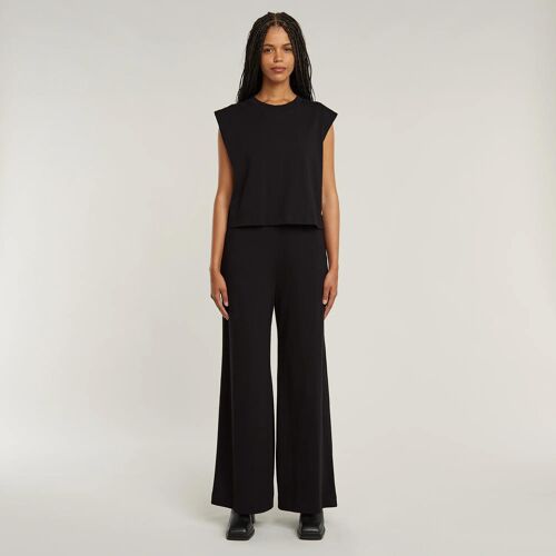 Combinaison Double Layer Wide Leg - Noir - Femmes