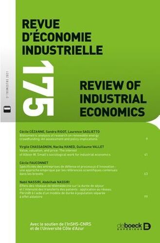 Revue D'économie Industrielle