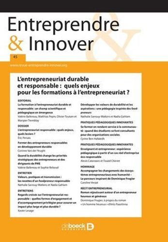 Entreprendre & Innover N° 45