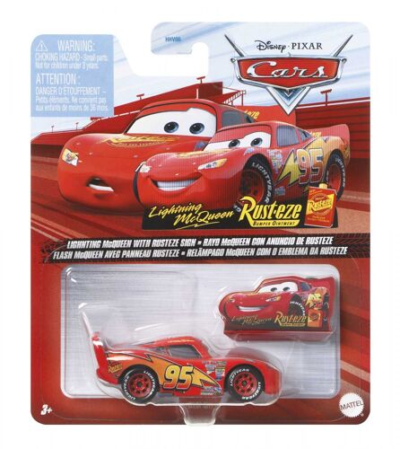 Cars Lightning Mcqueen With Rusteze Sign