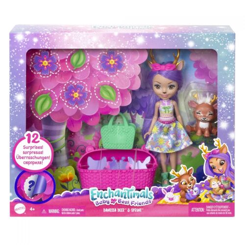 Enchantimals - Danessa Biche Et Son Amie Sprint - Mini Poupée - 4 Ans Et +