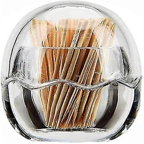 Porte-cure-dents élégant en acrylique ¿ En forme d'?uf, durable et élégant pour la maison, les restaurants, les bars et les fêtes