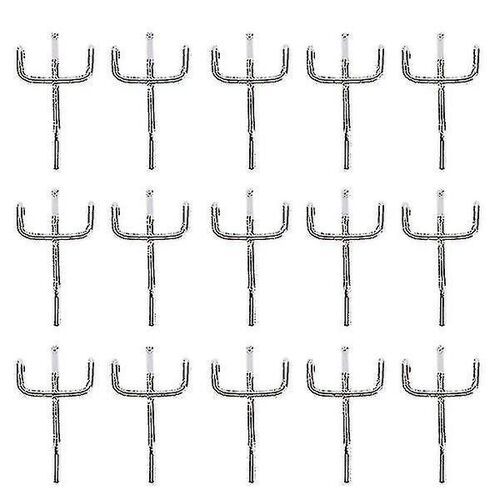 Crochets en fer robustes pour panneaux perforés ¿ Pinces de rangement polyvalentes pour salle de bain et porte arrière pour serviettes, vêtements et plus encore ¿ Lot de 100
