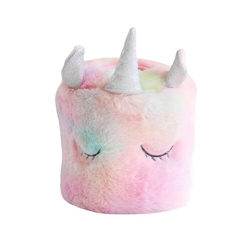 Charmante boîte à mouchoirs licorne ¿ Porte-mouchoirs en peluche pour la maison, l'hôtel et le magasin ¿ Design rose amusant, accès facile aux mouchoirs
