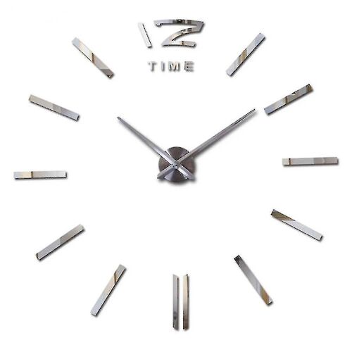 Horloge murale 3D moderne en acrylique sans cadre pour salon et bureau ¿ Silencieuse, élégante, facile à installer, fonctionne avec des piles