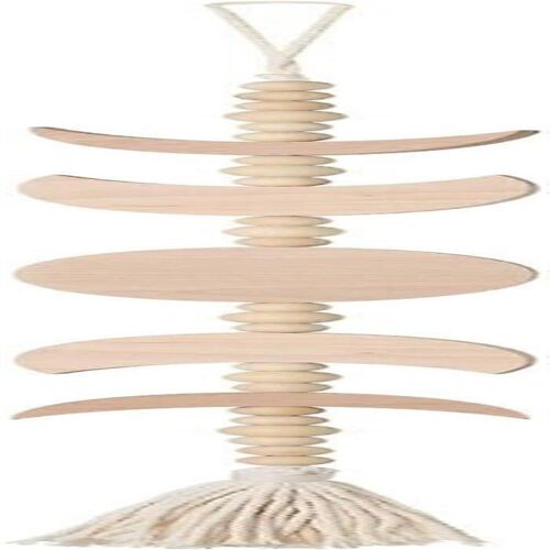 Couronne de phases de lune en bois de Bohème ¿ Décoration murale écologique pour salon et chambre