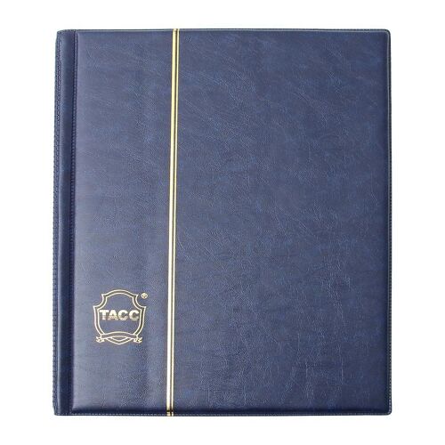 Album de rangement pour pièces de monnaie bleu de qualité supérieure - Porte-monnaie en PVC durable pour collectionneurs - Rangement portable pour pièces et médaillons