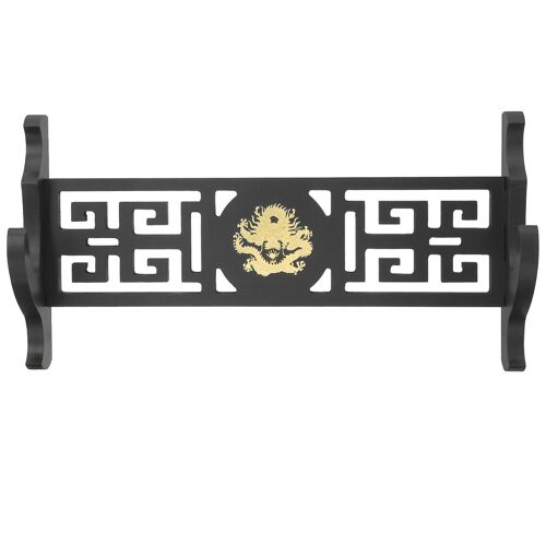 Présentoir mural élégant pour épées et flûtes ¿ Solution de rangement en bois haut de gamme pour la décoration intérieure