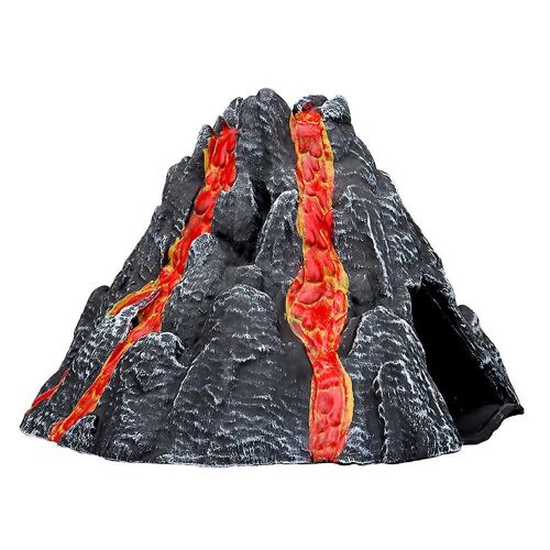 Modèle de volcan en PVC réaliste ¿ Décoration dynamique en spray pour la maison et le bureau, ornement inspiré de la nature, 25 x 24 x 16 cm