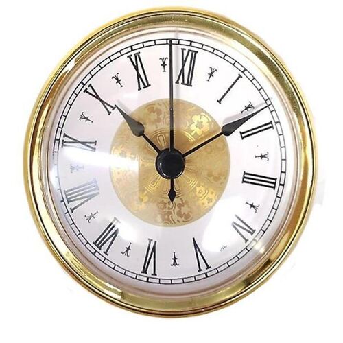 Horloge à quartz dorée de qualité supérieure pour projets de bricolage - Silencieuse, durable, parfaite pour la décoration de la maison et du bureau