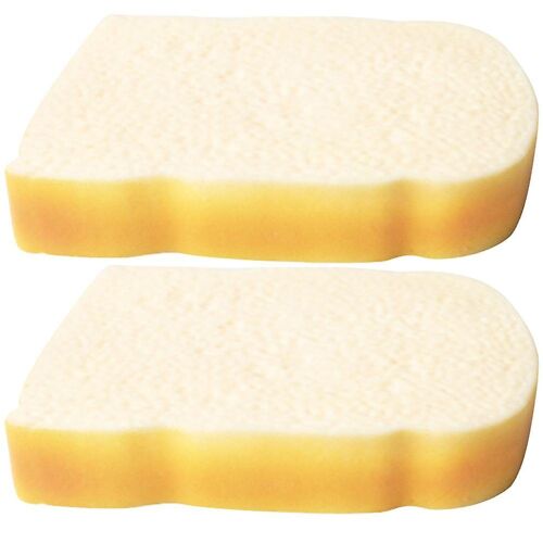 2 tranches de pain grillé réalistes ¿ Décoration de cuisine et modèles d'exposition dynamiques pour boulangeries, fêtes et photographies