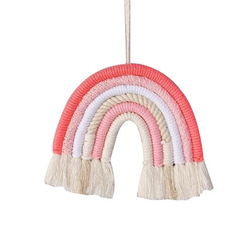 Pendentifs en tapisserie bohème tissés à la main : ornements colorés pour la décoration intérieure, cadeaux uniques faits main et décoration murale