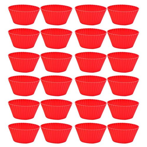 Mini Porte-Cupcakes En Silicone Mini Caissettes À Cupcakes Pâtisserie Rouge Goodnice