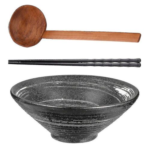 Ensemble De Bols À Ramen En Céramique Durable Avec Cuillère Et Baguettes - Parfait Pour Les Salades, Les Collations Et La Décoration De Salle À Manger
