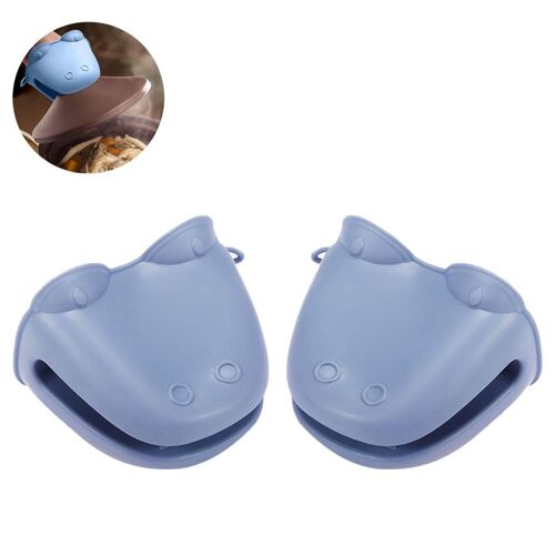 Gants de four cuisine gants de four en silicone résistant à la chaleur Pot bleu goodnice