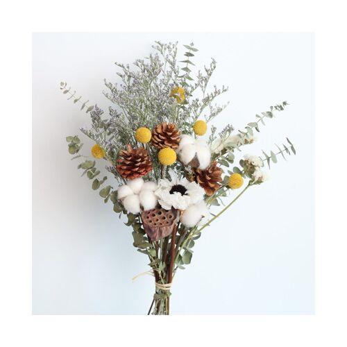 Bouquet de fleurs séchées élégant de style scandinave - Décoration d'intérieur vibrante, faite à la main et nécessitant peu d'entretien