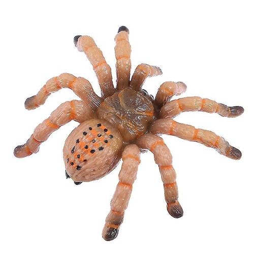 Jouet réaliste en forme d'araignée noire - Accessoire effrayant pour fêtes, Halloween et décoration intérieure - Modèle en plastique durable