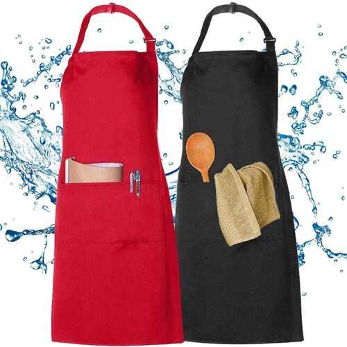 Pack De 2 Tabliers, Tabliers De Défense Contre Les Éclaboussures D'eau, Tablier De Cuisine Pour Hommes Goodnice