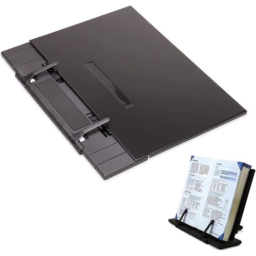 Support de livre de cuisine réglable en métal - 7 positions, durable, portable, polyvalent pour la maison et le bureau