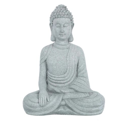 Sculpture de Bouddha zen pour la décoration intérieure - Statue en grès pour bureau, spa, salle de méditation et idées cadeaux