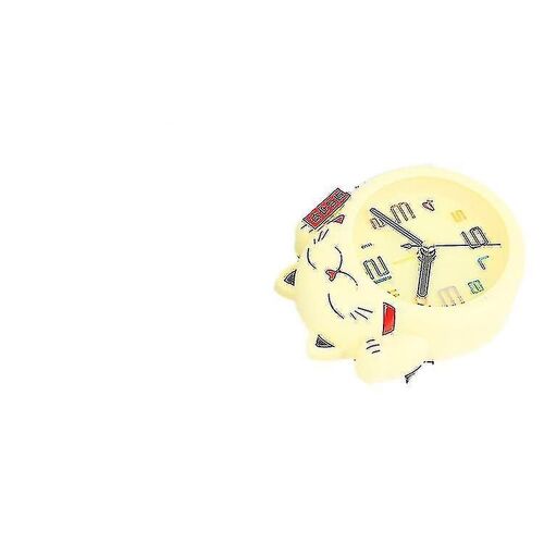 Adorable réveil chat porte-bonheur ¿ Mini horloge de chevet numérique pour enfants et adultes, cadeau idéal pour toutes les occasions