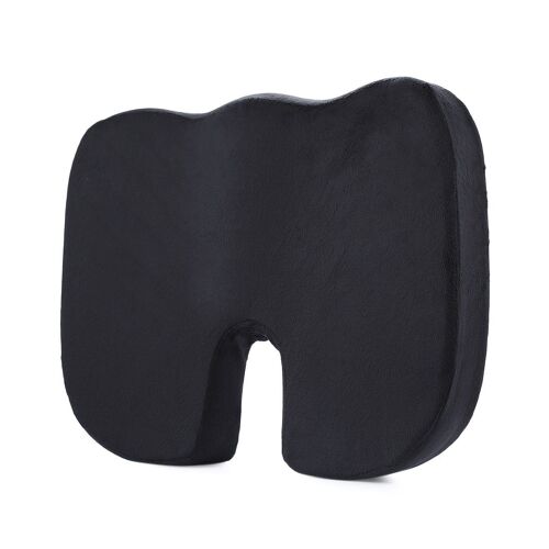 Coussin ergonomique en mousse à mémoire de forme pour le coccyx, pour le bureau, la voiture et la maison. Soulage les maux de dos et favorise une posture saine.
