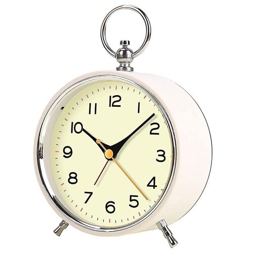Réveil numérique portable élégant avec mouvement à quartz silencieux et veilleuse - Idéal pour la maison et les cadeaux