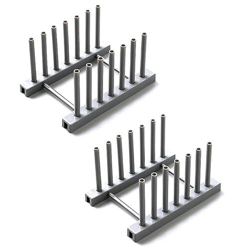 Égouttoir À Vaisselle En Bambou ¿ Organisateur De Cuisine Polyvalent Pour Assiettes, Casseroles Et Tasses ¿ Solution De Rangement Durable Et Facile À Nettoyer