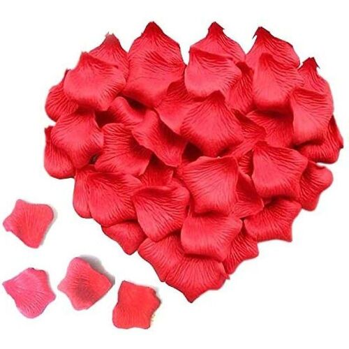 3 000 pétales de rose en soie pour mariages et événements ¿ Inodores, réutilisables, parfaits pour les décorations romantiques