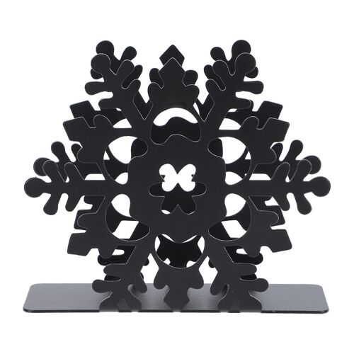 Porte-serviettes élégant en fer noir - Distributeur de serviettes de table élégant pour la décoration de la cuisine et de la salle à manger