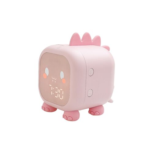Réveil LED dinosaure pour enfants - Fonction sommeil et répétition, rechargeable en silicone