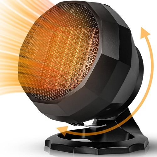 Aérotherme PTC, radiateur électrique 1800 W, trois réglages de chaleur, silencieux goodnice