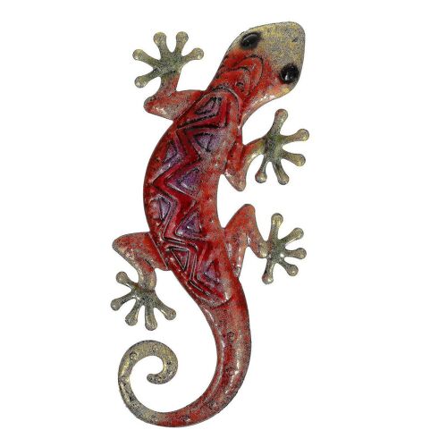 Superbe décoration murale Iron Gecko - Décoration d'intérieur durable pour les espaces intérieurs et extérieurs, idée cadeau parfaite !
