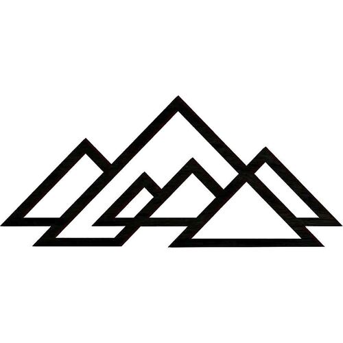 Décoration murale en bois de montagne ¿ Panneau en bois noir rustique pour la maison et le jardin ¿ Facile à installer, design durable