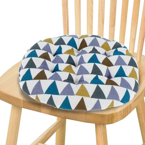 Coussin de siège rond confortable en mousse à mémoire de forme - Antidérapant, idéal pour la maison, le bureau et l'extérieur - 40 x 40 cm