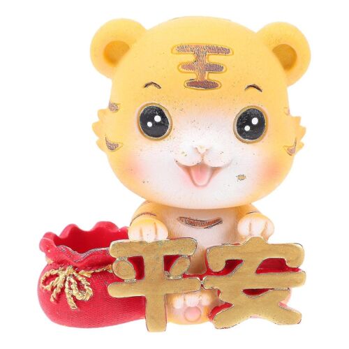 Sculpture de tigre en résine durable ¿ Décoration d'intérieur élégante et idée cadeau pour voiture, bureau ou salon