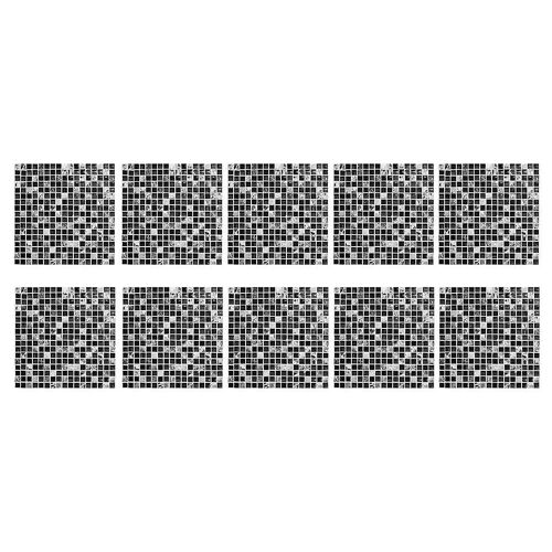 Lot de 10 autocollants décoratifs antidérapants pour carrelage mosaïque, pour murs et sols, imperméables, amovibles et faciles à appliquer.