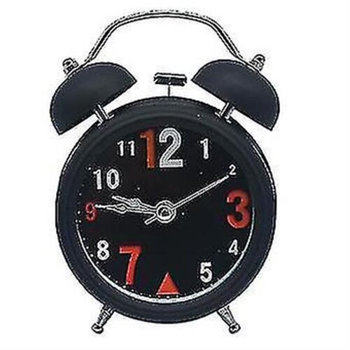 Réveil élégant en métal de 7,6 cm avec mouvement silencieux - Idéal pour la décoration de la maison et du bureau