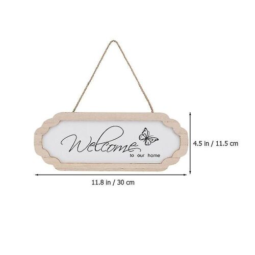 Panneau de bienvenue créatif en bois ¿ Étiquette suspendue durable pour la décoration de la maison, du bar et des fêtes