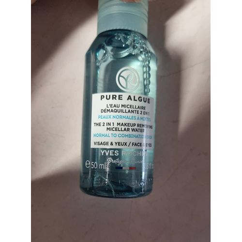 L'eau Micellaire Démaquillante 2 En 1 Pure Algue Yves Rocher 50ml 