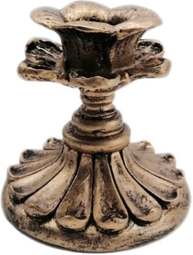 Bougeoirs élégants et vintage en or ¿ Bougeoirs décoratifs en résine pour bougies chauffe-plat et décoration d'intérieur