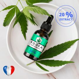 Yooka 20% Huile De Cbd Bio Flacon 10 Ml Huile Issue De L'agriculture Biologique (Sans Pesticides) Proprietes : Réduire Votre Stress, Vos Angoisses, Anxiété, Améliorer La Qualité De Votre Sommeil 