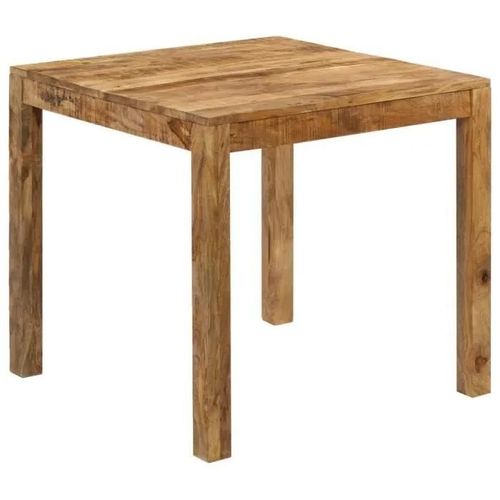 Vidaxl Table De Salle À Manger Bois De Manguier Massif 82x80x76 Cm