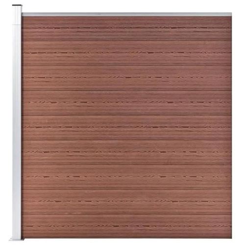 Vidaxl Clôture De Jardin Wpc 175x186 Cm Marron